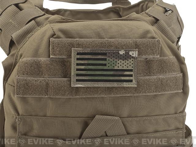 Ir Reflective American Flag Patch