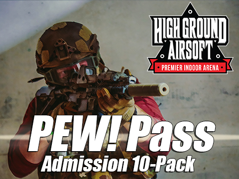 High Ground Airsoft PEW! Pass (Type: Regular Admission 10 Entries)