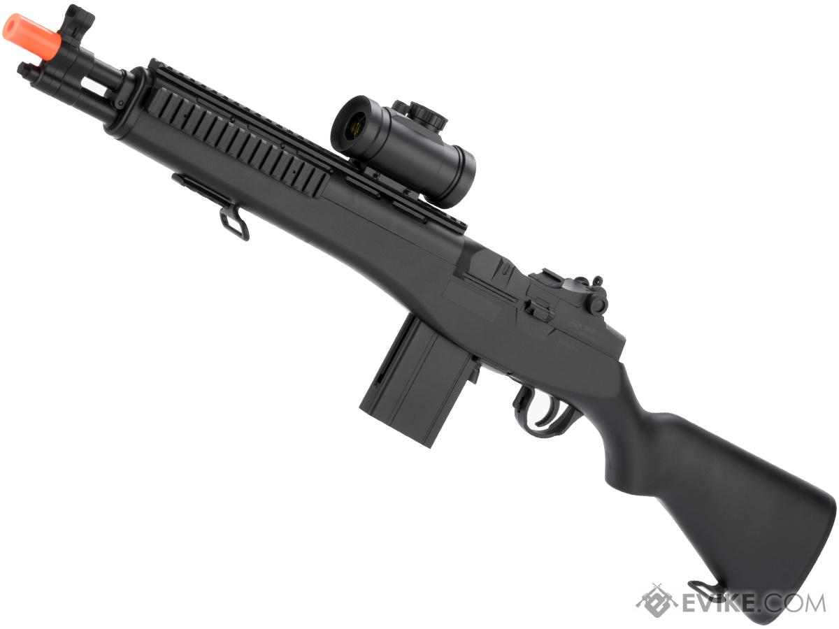 Double Eagle M14 SOCOM Airsoft Spring Powered Rifle with Red Dot and ...