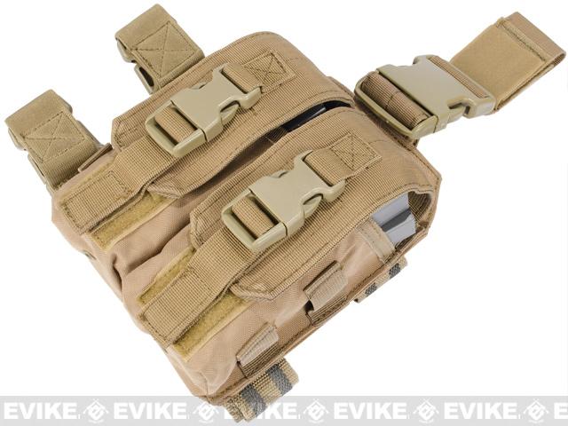 Condor Tactical Drop Leg M4 Magazine Pouch - Tan, Tactical Gear/Apparel ...