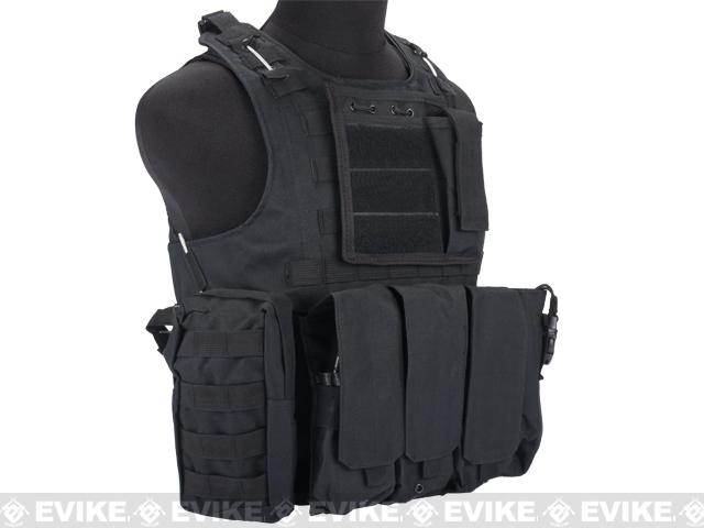 Avengers USMC MOD-II Quick Release Body Armor Vest - Black, Tac. Gear ...